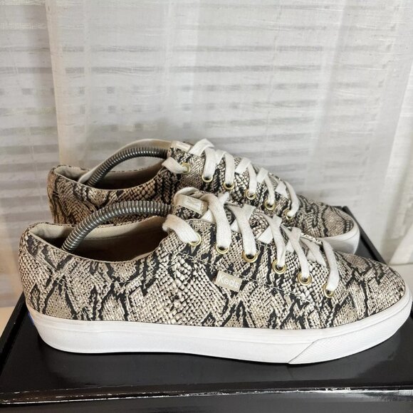 Keds Jump Kick Sneakers Womens Size 9.5 Python Snake Print Canvas Lace Up EUC! - Picture 5 of 11